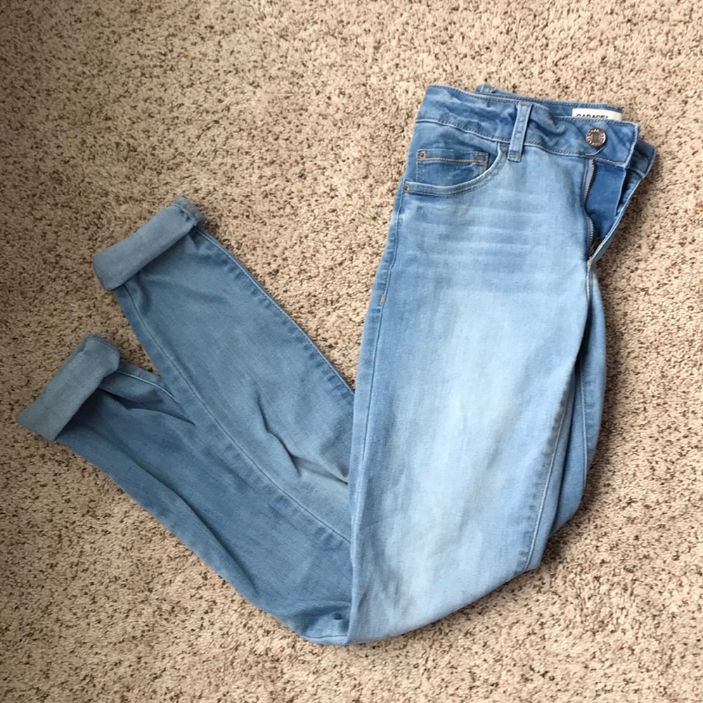 garage mid-rise skinny jeans